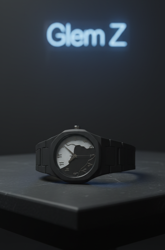 Black Arabic Aura White & Black Dial