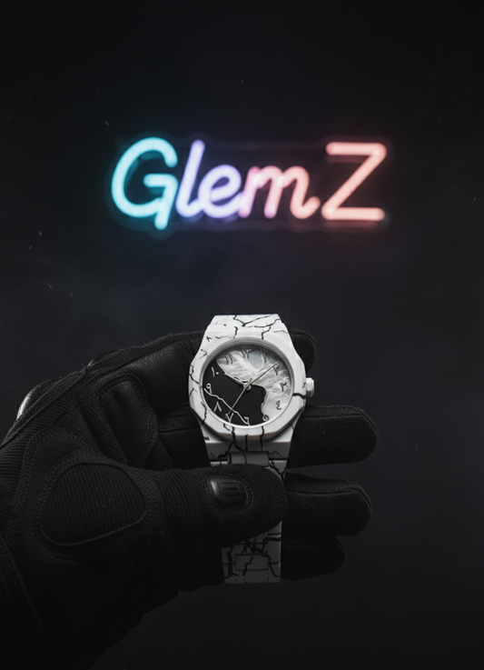 Arabic Dragon Aura White & Black Dial