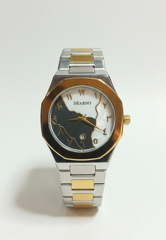 Arabic Dial Golden Aura With Date