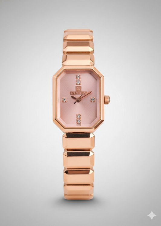 Rolex Nova Black and Blush dial