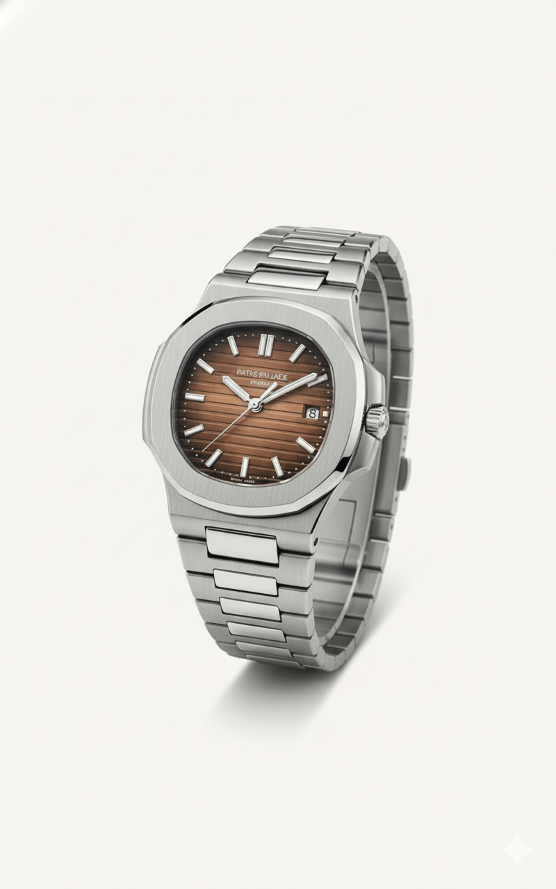 Patek Philippe Silver (Brown Dial)