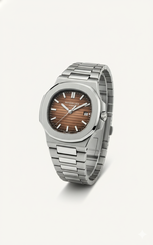 Patek Philippe Silver (Brown Dial)