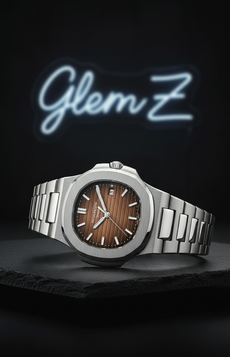 Patek Philippe Silver (Brown Dial)